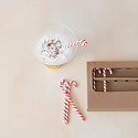 Creative Co-Op - CCO CCO HG - Glass Candy Cane Stir Stick Set