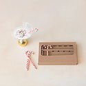 Creative Co-Op - CCO CCO HG - Glass Candy Cane Stir Stick Set