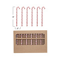 Creative Co-Op - CCO CCO HG - Glass Candy Cane Stir Stick Set