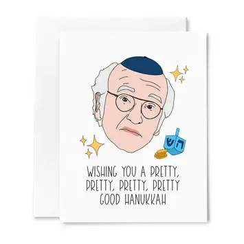Sammy Gorin - SAG SAGGCHAN - Pretty, Pretty Good Hanukkah Larry David Card