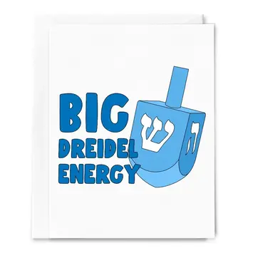 Sammy Gorin - SAG SAGGCHAN - Big Dreidel Energy Hanukkah Card