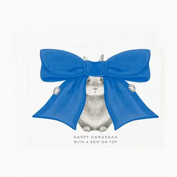 Dear Hancock - DH DHGCHAN0009 - Happy Hanukkah with a Bow on Top Card