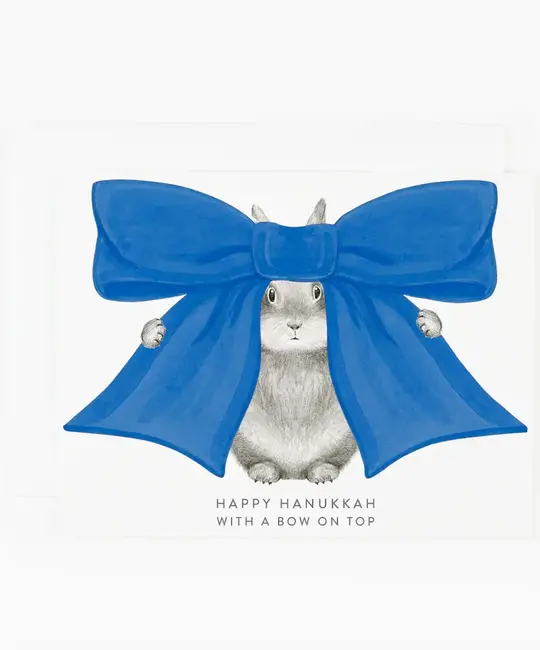 Dear Hancock - DH DHGCHAN0009 - Happy Hanukkah with a Bow on Top Card