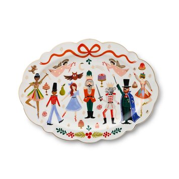 Rifle Paper Co - RP RP HG - Nutcracker Oval Serving Platter