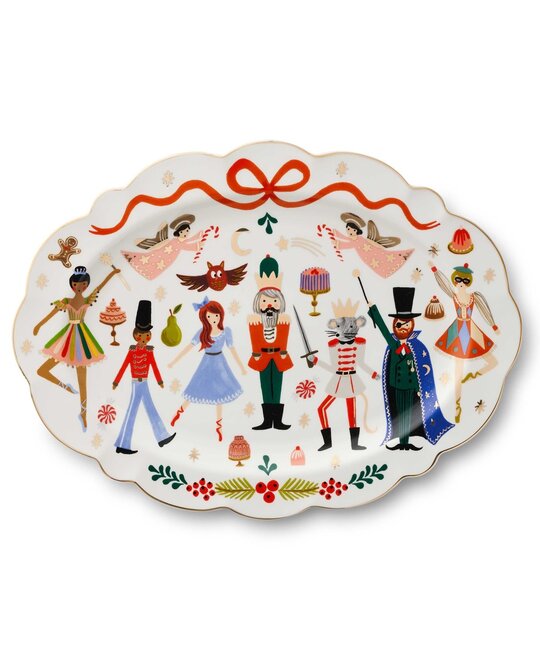 Rifle Paper Co - RP RP HG - Nutcracker Oval Serving Platter
