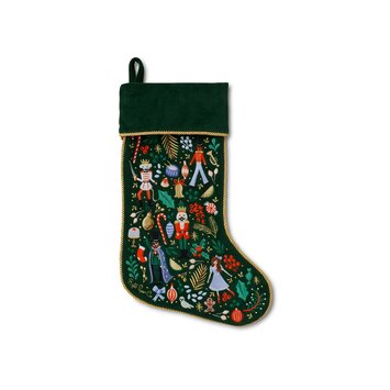 Rifle Paper Co - RP RP Nutcracker Embroidered Stocking