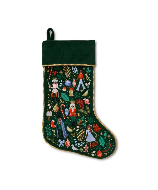 Rifle Paper Co - RP RP HG - Nutcracker Embroidered Stocking