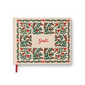 Rifle Paper Co - RP RP GB - Christmastide Pomegranate Holiday Embroidered Guest Book