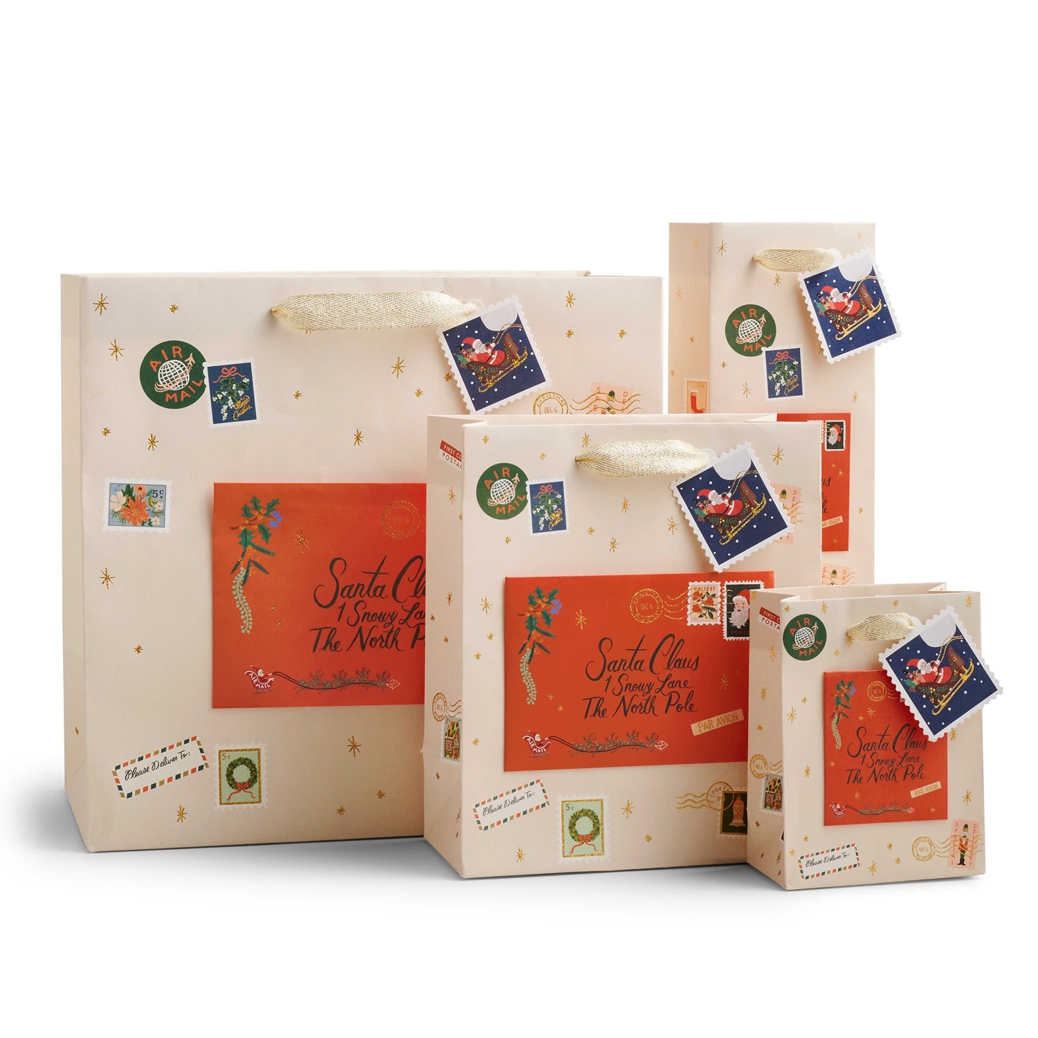 Rifle Paper Co - RP RP GBLA - Letters To Santa Large Gift Bag