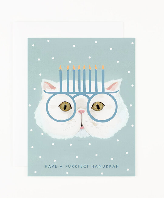 Dear Hancock - DH DHGCHAN - Purrfect Hanukkah Card
