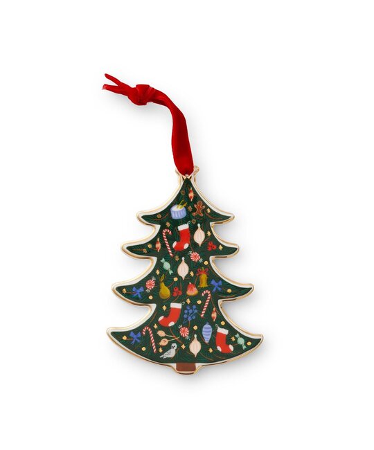 Rifle Paper Co - RP RP OR - Holiday Tree Porcelain Ornament