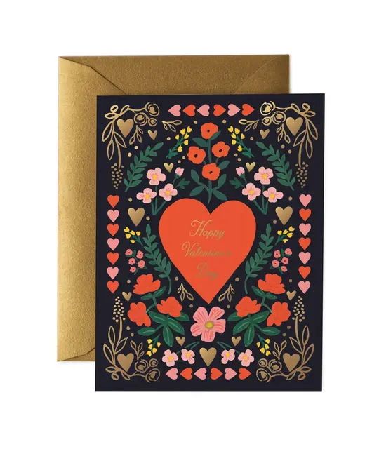 Rifle Paper Co - RP RPGCVD0018 - Juliet Heart Valentine's Day Card