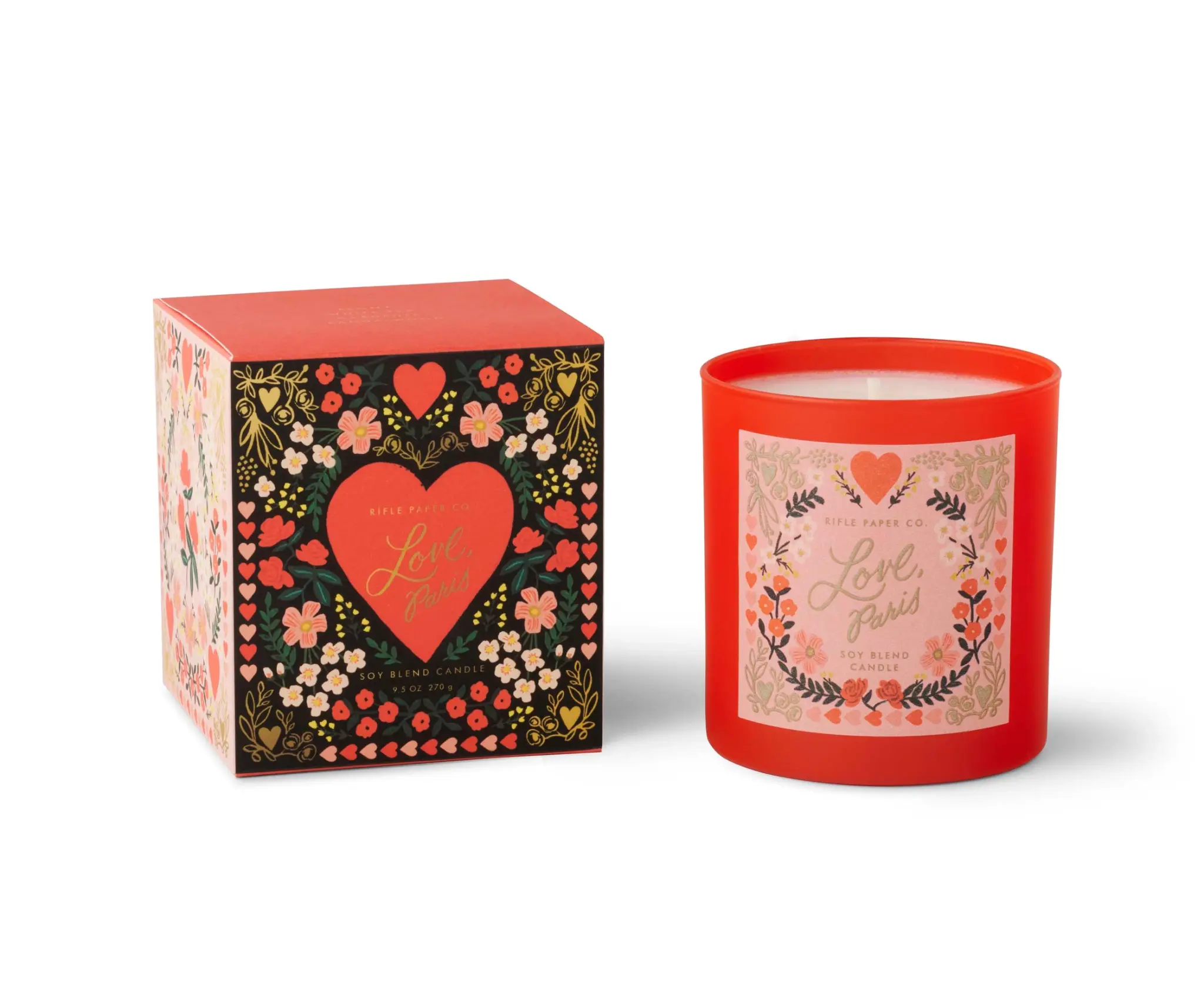 Rifle Paper Co - RP Rifle Paper Co - Love, Paris Juliet Heart Candle