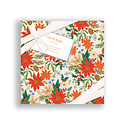 Gus and Ruby Letterpress - GR Gus & Ruby - Cream Poinsettia Set of 6 Cocktail Napkins