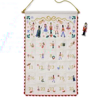 Rifle Paper Co - RP Rifle Paper Co - Nutcracker Hanging Fabric Advent Calendar