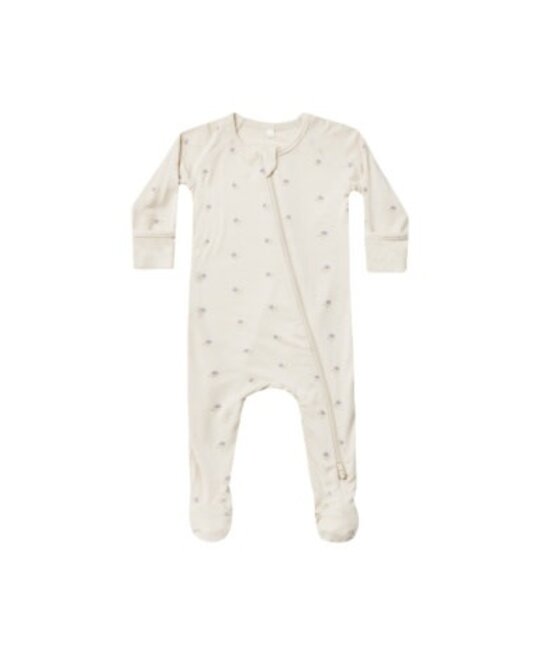 Quincy Mae - QM QM BKBC - Bamboo Zip Footie || Sweet Pea