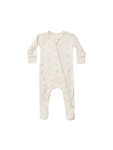 Quincy Mae - QM QM BKBC - Bamboo Zip Footie || Sweet Pea