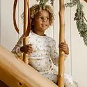 Rylee + Cru - RC Rylee + Cru - Organic Long Sleeve Pajama Set || Winter Town