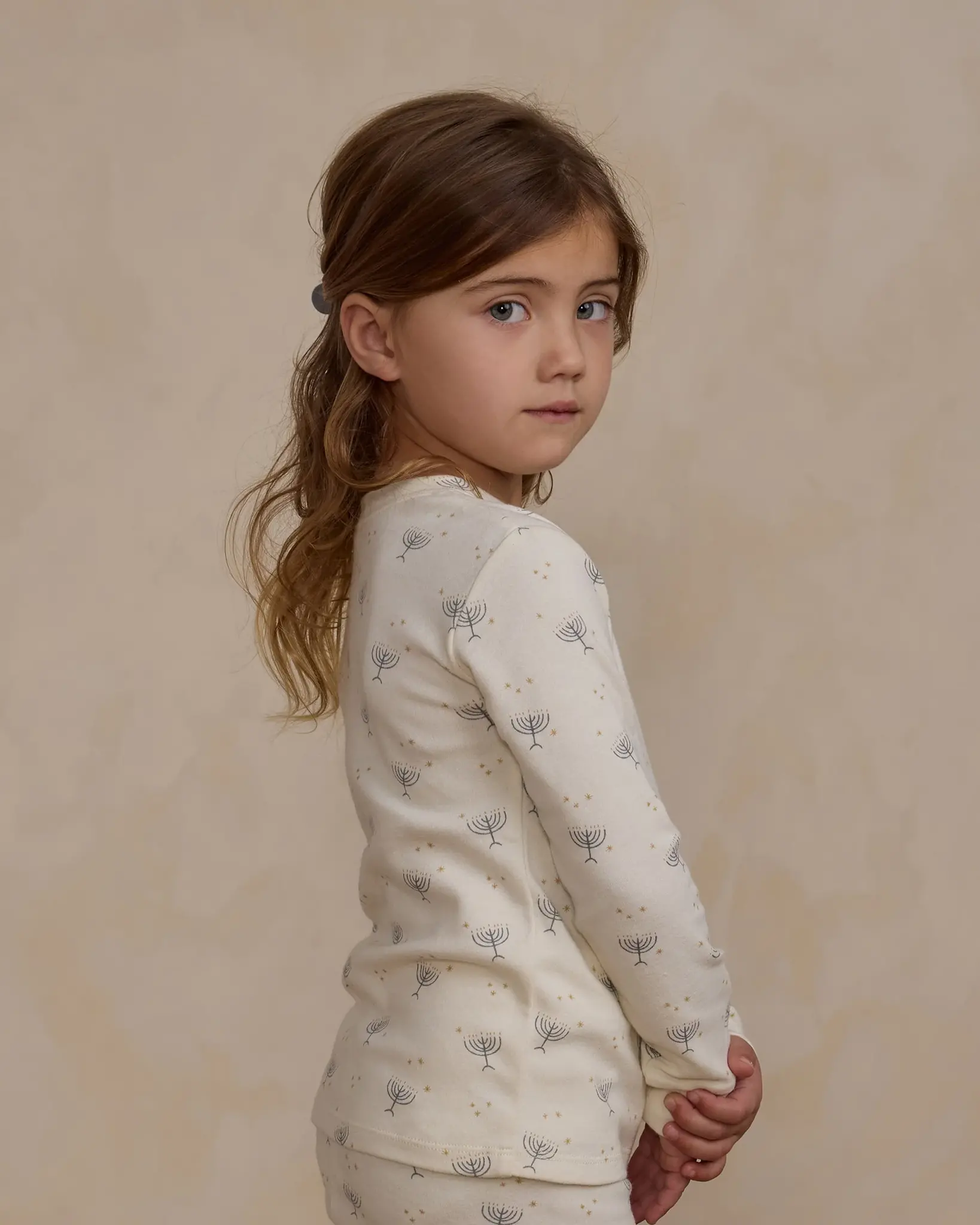 Rylee + Cru - RC Rylee + Cru - Organic Long Sleeve Pajama Set || Hanukkah