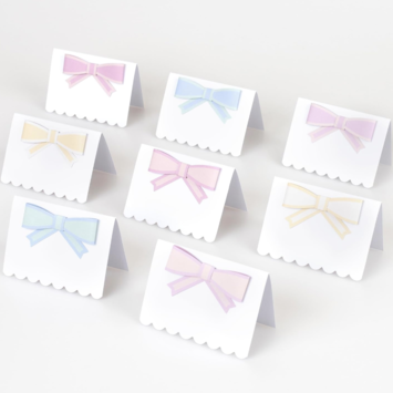 Meri Meri - MEM MEM PC - Pastel Bow Place Cards