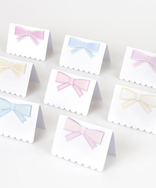 Meri Meri - MEM MEM PC - Pastel Bow Place Cards