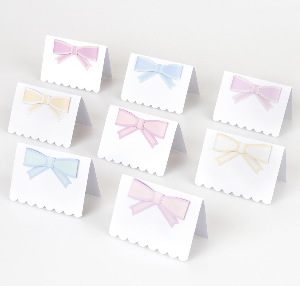Meri Meri - MEM MEM PC - Pastel Bow Place Cards