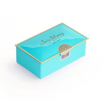 Louis Sherry Chocolates - LSC Louis Sherry  - Nile Blue 2-Piece Truffle Tin