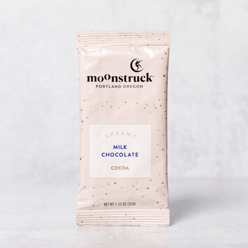 Moonstruck Chocolate Co. - MCC Moonstruck - Creamy Hot Cocoa Single Pouch, Milk Chocolate