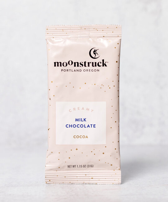 Moonstruck Chocolate Co. - MCC Moonstruck - Creamy Hot Cocoa Single Pouch, Milk Chocolate