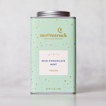 Moonstruck Chocolate Co. - MCC Moonstruck - Minty Hot Cocoa Tin, Milk Chocolate Mint