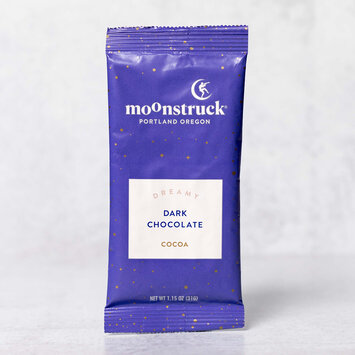 Moonstruck Chocolate Co. - MCC Moonstruck - Dreamy Hot Cocoa Single Pouch, Dark Chocolate