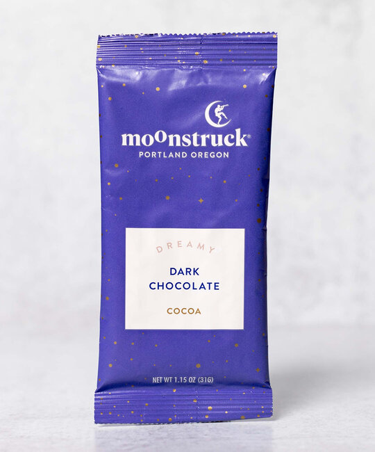 Moonstruck Chocolate Co. - MCC Moonstruck - Dreamy Hot Cocoa Single Pouch, Dark Chocolate