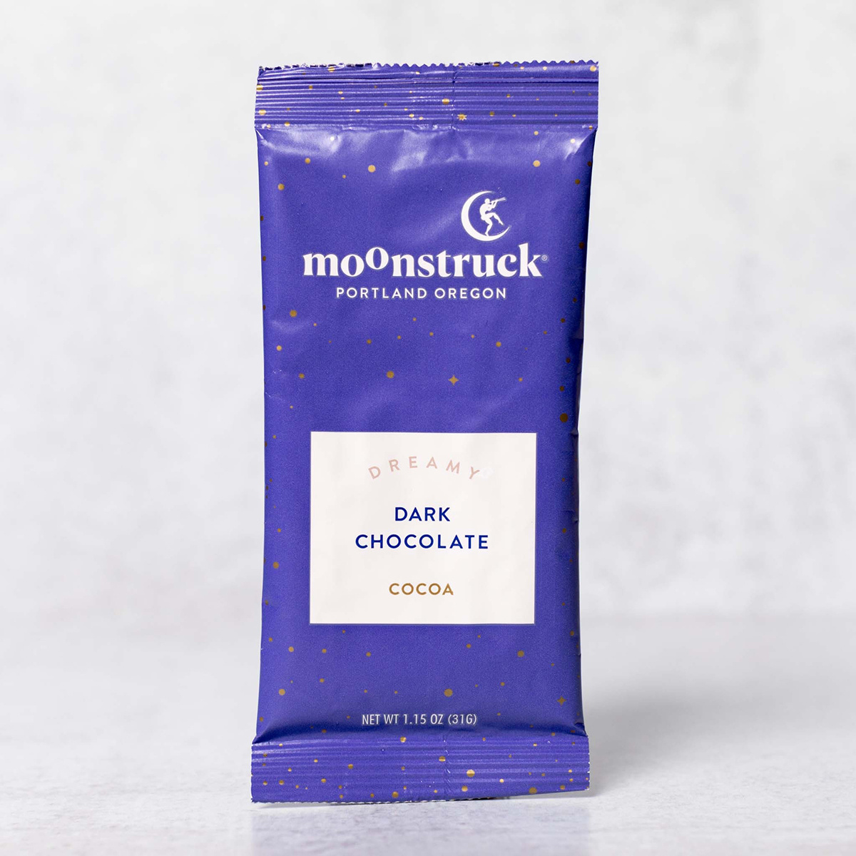 Moonstruck Chocolate Co. - MCC Moonstruck - Dreamy Hot Cocoa Single Pouch, Dark Chocolate