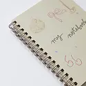 Sumner Lane - SL SL NBLI -  Disco Bow Spiral Lined Notebook