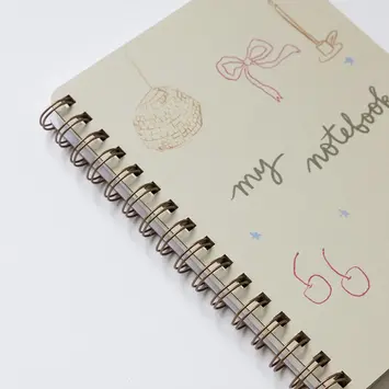 Sumner Lane - SL SL NBLI -  Disco Bow Spiral Lined Notebook