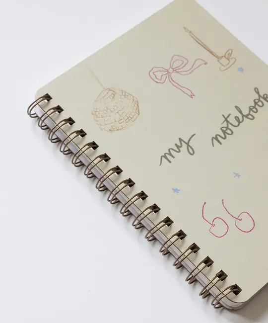 Sumner Lane - SL SL NBLI -  Disco Bow Spiral Lined Notebook