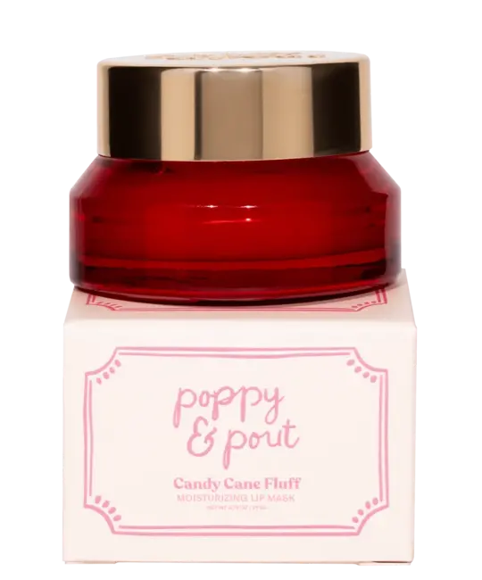 Poppy & Pout - PAP Poppy & Pout - Candy Cane Fluff Lip Mask
