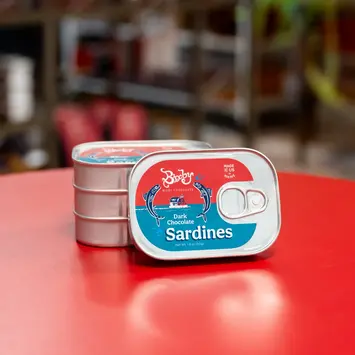 Bixby Chocolate - BIC BIC FAD - Chocolate Sardine Tin, Dark Chocolate