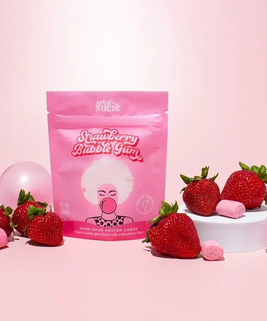 Art of Sucre - AOS Strawberry Bubble Gum Gourmet Cotton Candy