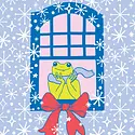 The Good Twin - TGT TGT GBLA - Holiday Froggy Window Gift Bag