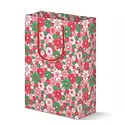 The Good Twin - TGT TGT GBLA - Holiday Floral Red and Pink Gift Bag