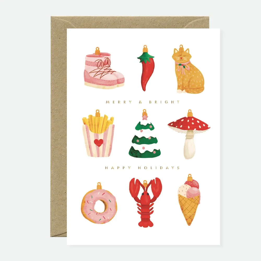 ATWGCHO0006 - Ornaments Holiday Card