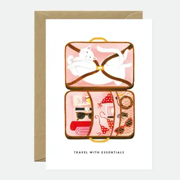 ATWGCMI0004 - Travel Essentials Suitcase Cat Card