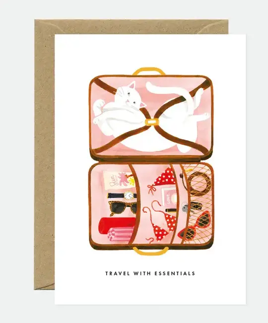 ATWGCMI0004 - Travel Essentials Suitcase Cat Card