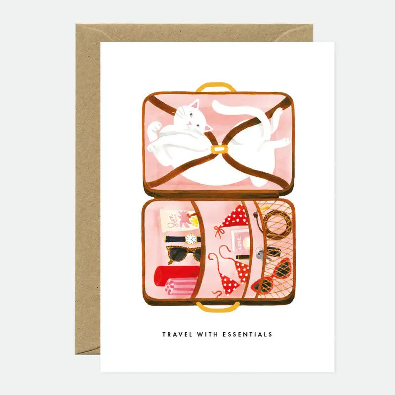 ATWGCMI0004 - Travel Essentials Suitcase Cat Card