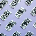 JaneLi.Co - JLC JLC ST - Emotional Support Water Bottle Sticker (clear)