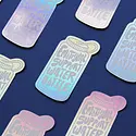 JaneLi.Co - JLC JLC ST - Emotional Support Water Bottle Sticker (Holographic)