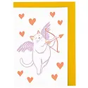 Smudge Ink - SI Smudge Ink - Cat Cupid Valentine Mini Boxed Note Set of 6