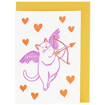 Smudge Ink - SI Smudge Ink - Cat Cupid Valentine Mini Boxed Note Set of 6
