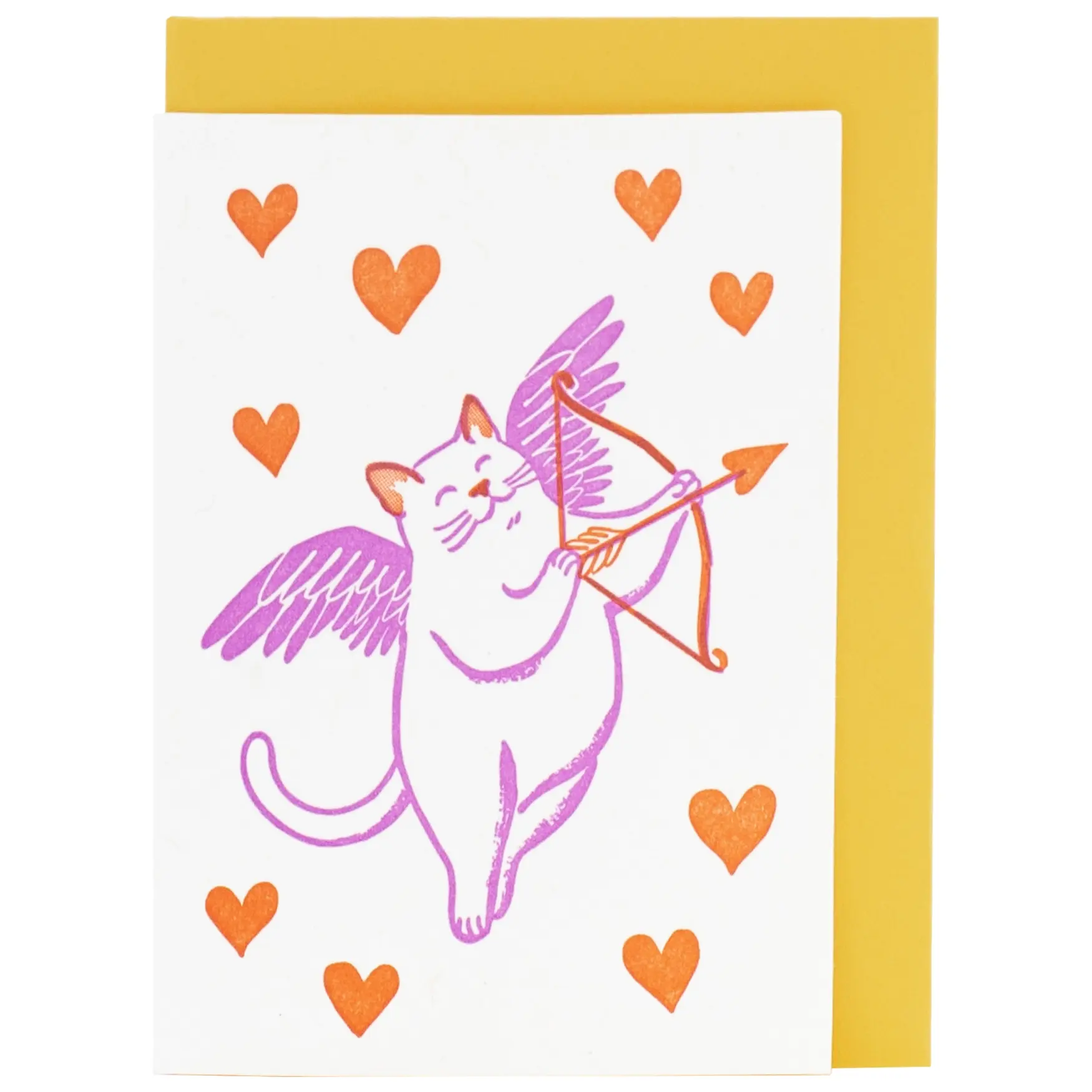 Smudge Ink - SI Smudge Ink - Cat Cupid Valentine Mini Boxed Note Set of 6